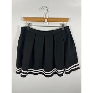 Hot Topic Skirt Womens XL Black Pleated Grunge Goth Emo Alt Indie